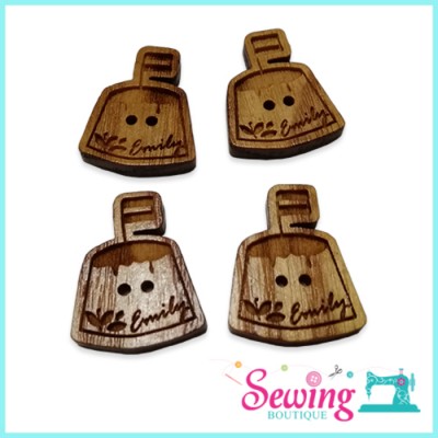 BUTTON - CAKE-WOOD